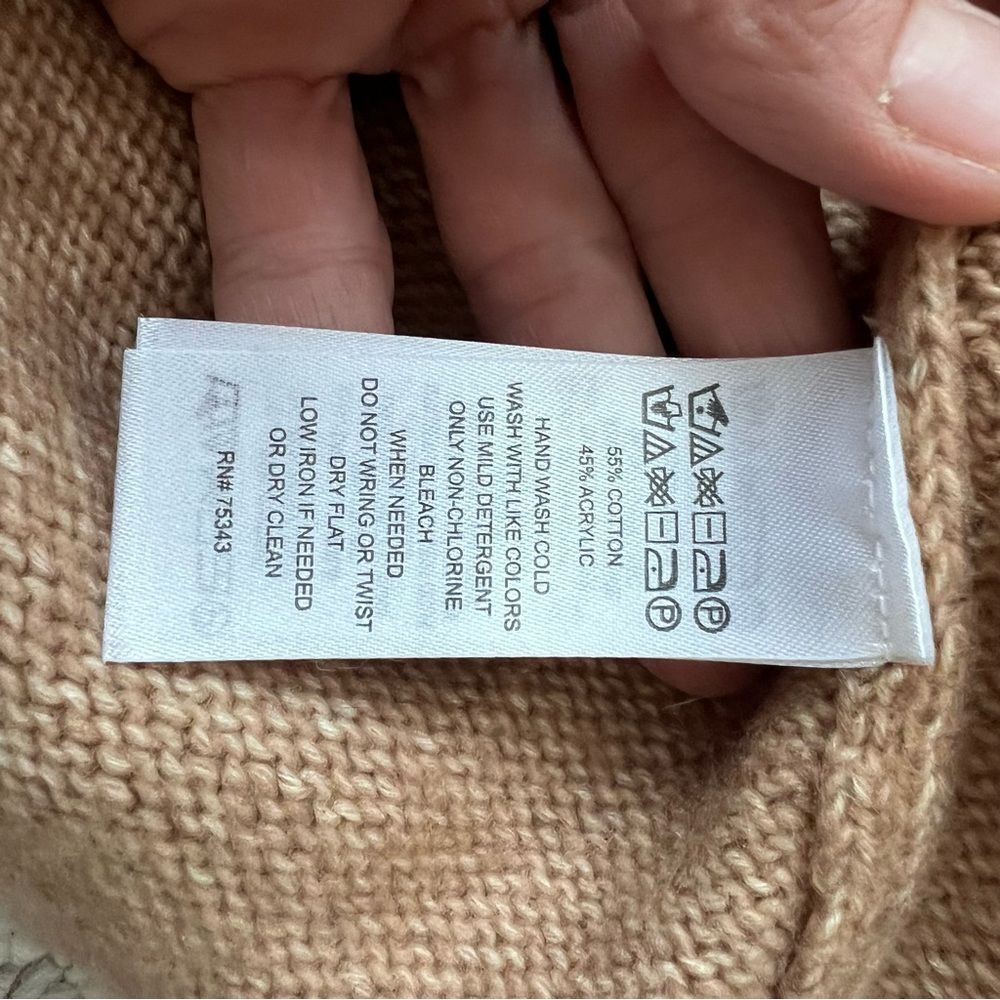 RACHEL ZOE Long Sleeve Tan Midi Dress Size Small - Picture 4 of 10